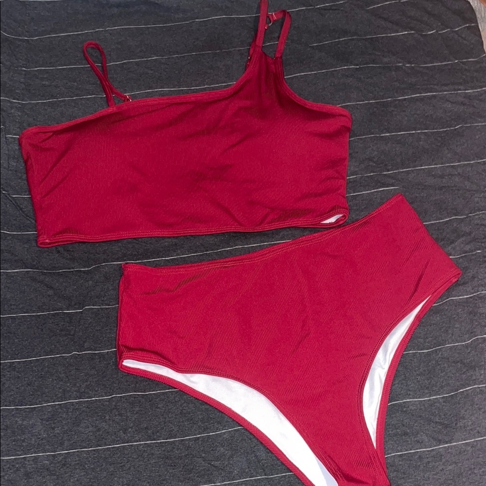 SHEIN Red/Maroon Bikini